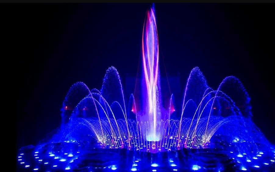Laser Show And Musical Fountain